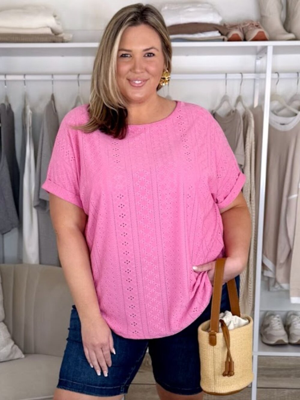 Amazon embroidered Knit Tee